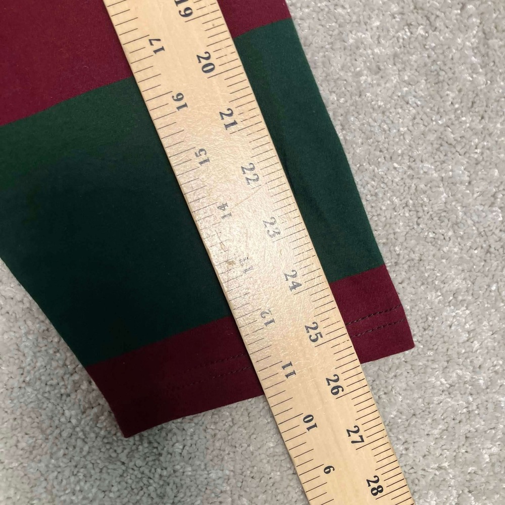 Polo Ralph Lauren Hoodie Mens 3XB Green Red Striped Long Sleeve Cotton Big Tall - Picture 15 of 16